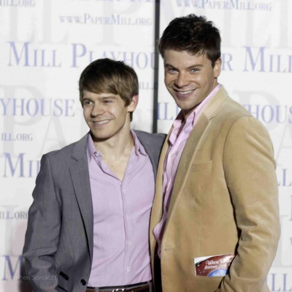 Andrew Keenan-Bolger and guest at 