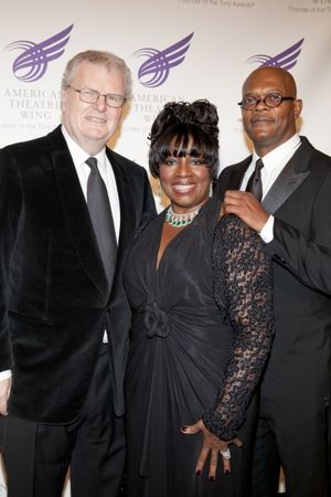 Sir Howard Stringer, LaTanya Richardson Jackson and Samuel L. Jackson Photo