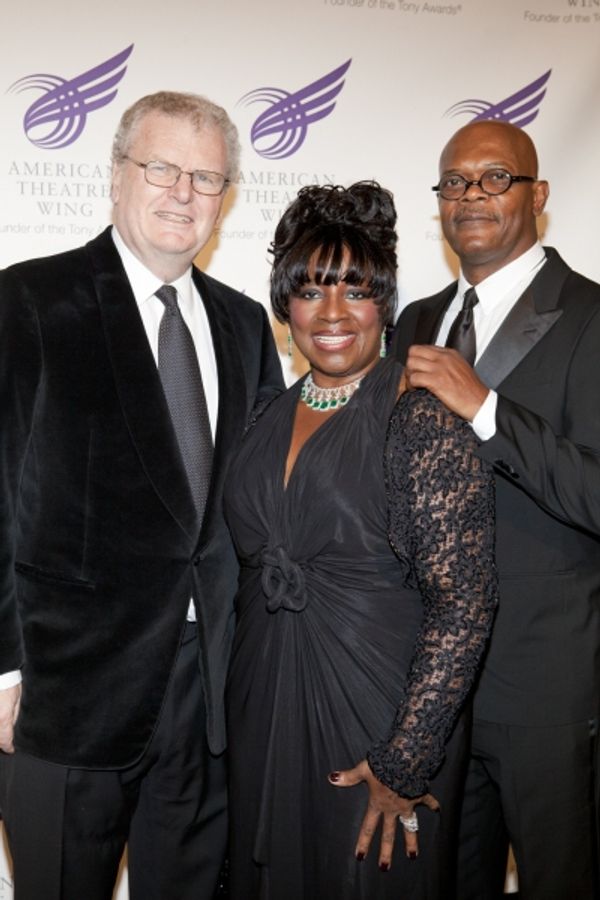 Sir Howard Stringer, LaTanya Richardson Jackson and Samuel L. Jackson Photo