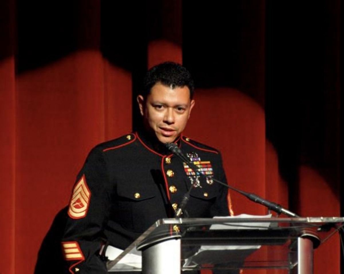 U.S. Marine Corps Sergeant Tony Lino at 