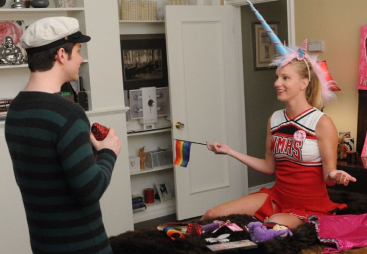 Heather Morris, Chris Colfer at 