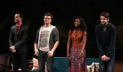 Curtain Call - Eddie Kaye Thomas, Jonathan Groff, Rutina Wesley & Will Rogers  Photo