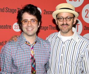 Chase Brock and Will Pomerantz at the Open Press Rehearsal for the Second Stage Theater Production of 'The Blue Flower' at the Second Stage Rehearsal Room in New York City. @ BroadwayWorld Chase Brock and Will Pomerantz at the Open Press Rehearsal for the Second Stage Thea Photo