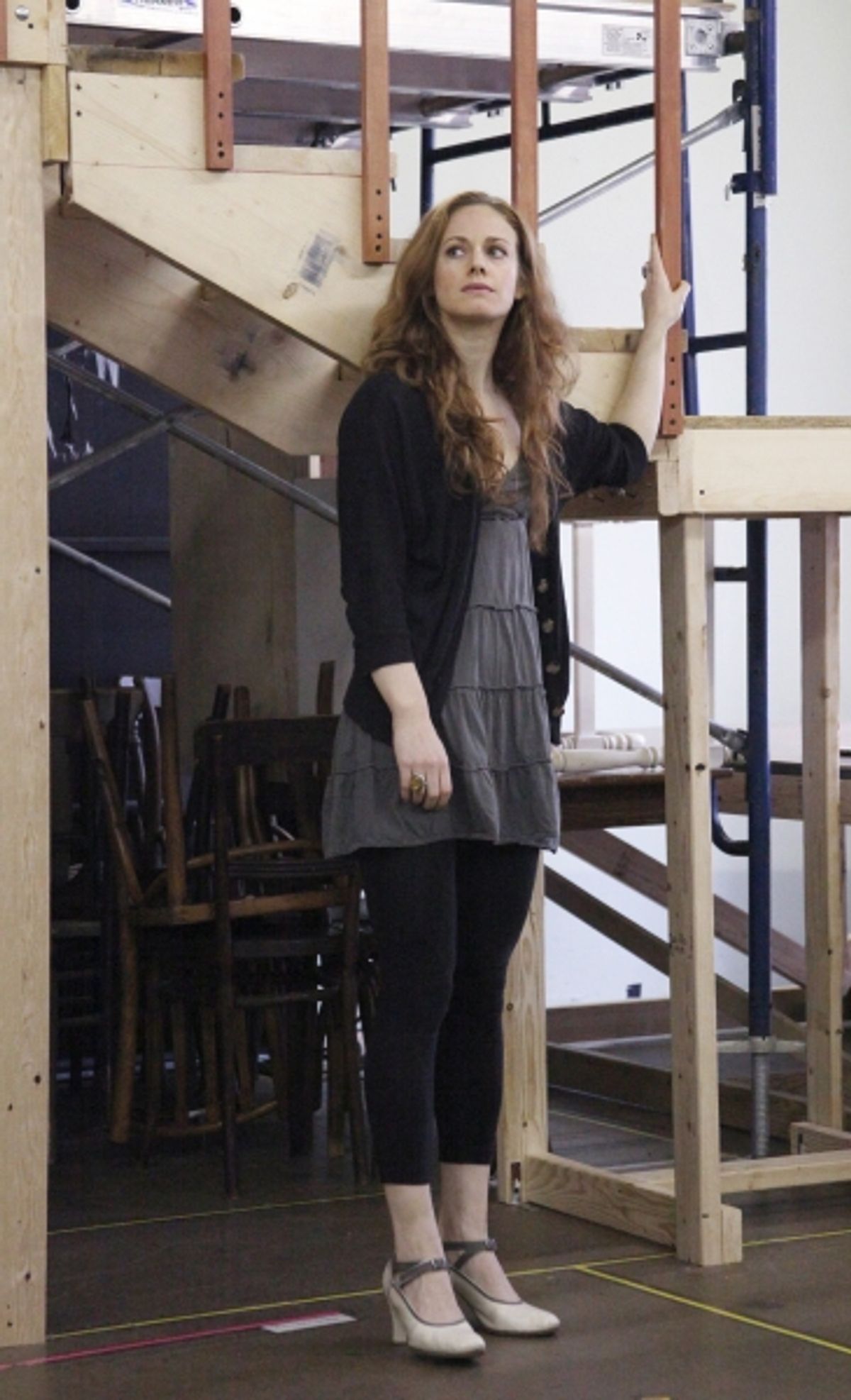 Teal Wicks at the Open Press Rehearsal for the Second Stage Theater Production of 'The Blue Flower' at the Second Stage Rehearsal Room in New York City. at 