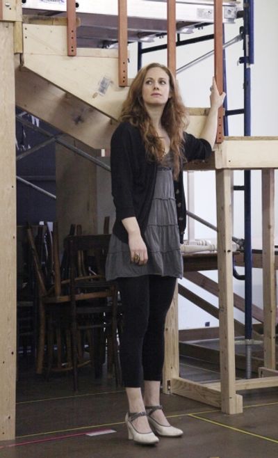 Teal Wicks at the Open Press Rehearsal for the Second Stage Theater Production of 'Th Photo