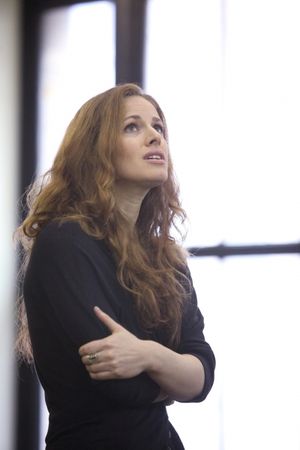 Teal Wicks at the Open Press Rehearsal for the Second Stage Theater Production of 'The Blue Flower' at the Second Stage Rehearsal Room in New York City. @ BroadwayWorld Teal Wicks at the Open Press Rehearsal for the Second Stage Theater Production of 'Th Photo