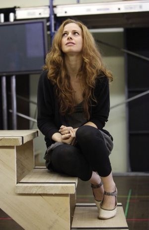 Teal Wicks at the Open Press Rehearsal for the Second Stage Theater Production of 'Th Photo