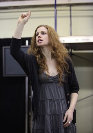 Teal Wicks at the Open Press Rehearsal for the Second Stage Theater Production of 'Th Photo