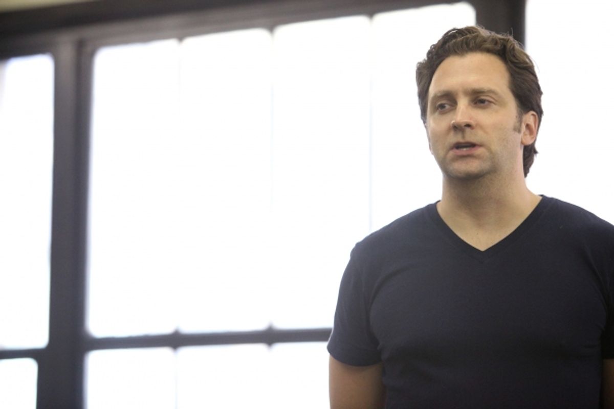 Graham Rowat at the Open Press Rehearsal for the Second Stage Theater Production of 'The Blue Flower' at the Second Stage Rehearsal Room in New York City. at 