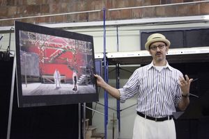 Director Will Pomerantz at the Open Press Rehearsal for the Second Stage Theater Prod Photo