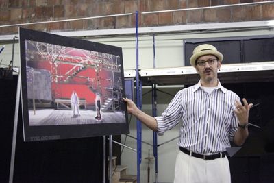 Director Will Pomerantz at the Open Press Rehearsal for the Second Stage Theater Prod Photo