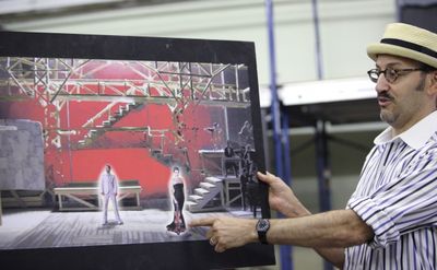 Director Will Pomerantz at the Open Press Rehearsal for the Second Stage Theater Prod Photo