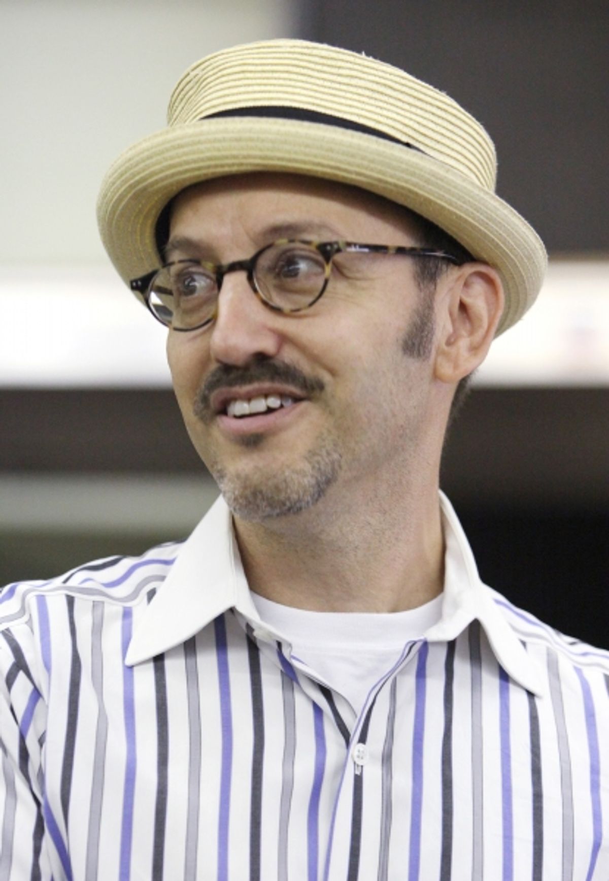 Director Will Pomerantz at the Open Press Rehearsal for the Second Stage Theater Production of 'The Blue Flower' at the Second Stage Rehearsal Room in New York City. at 