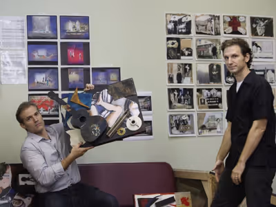 Marc Kudisch and Sebastian Arcelus at the Open Press Rehearsal for the Second Stage T Photo