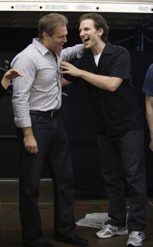 Marc Kudisch & Sebastian Arcelus at the Open Press Rehearsal for the Second Stage The Photo