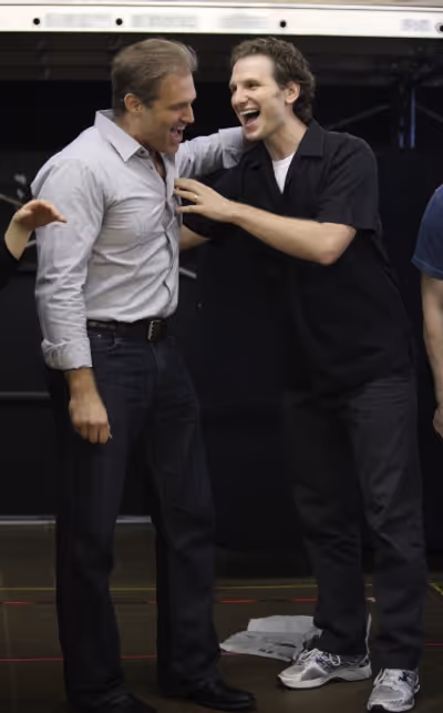 Marc Kudisch & Sebastian Arcelus at the Open Press Rehearsal for the Second Stage The Photo
