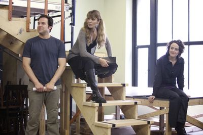 Aaron Serotsky, Meghan McGeary & Julia Osborne at the Open Press Rehearsal for the Se Photo