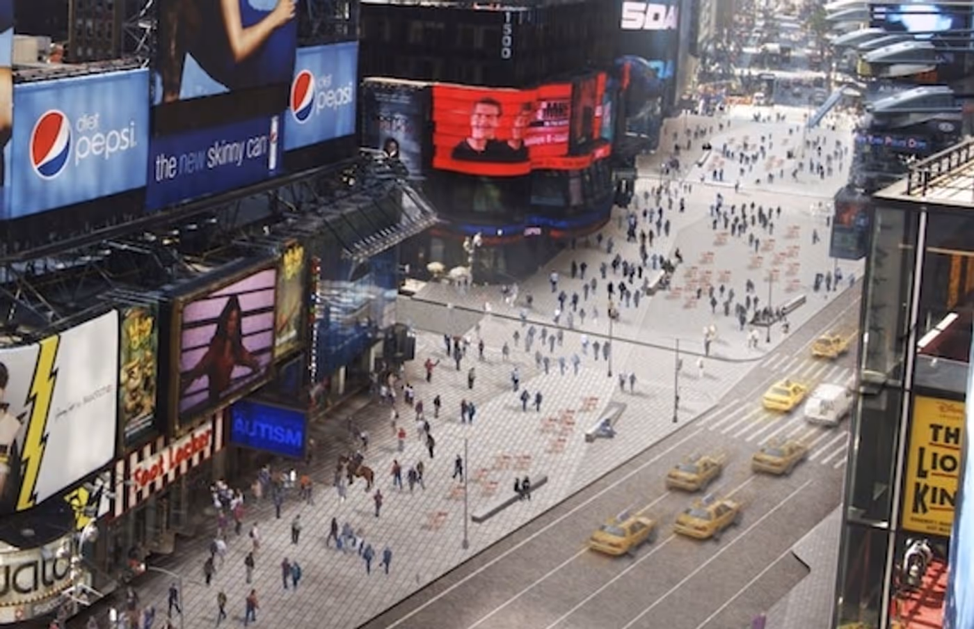 Photo Flash: First Look at Times Square's New Redesign! Photo Flash: First Look at Times Square's New Redesign! Image