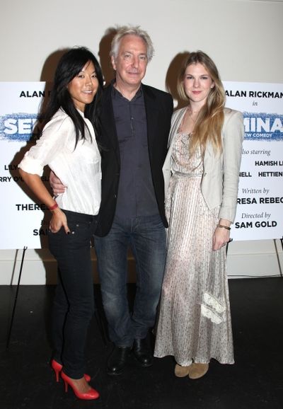 Hettienne Park, Alan Rickman and Lily Rabe Photo