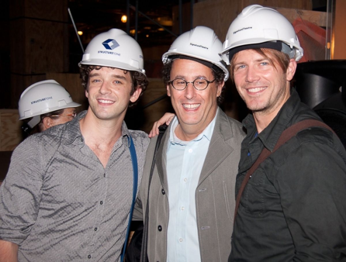 Michael Urie, Tony Kushner, and Bill Heck at 