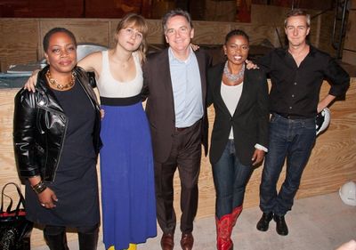 Regina Taylor, Annie Baker, James Houghton, Katori Hall, and Edward Norton Photo