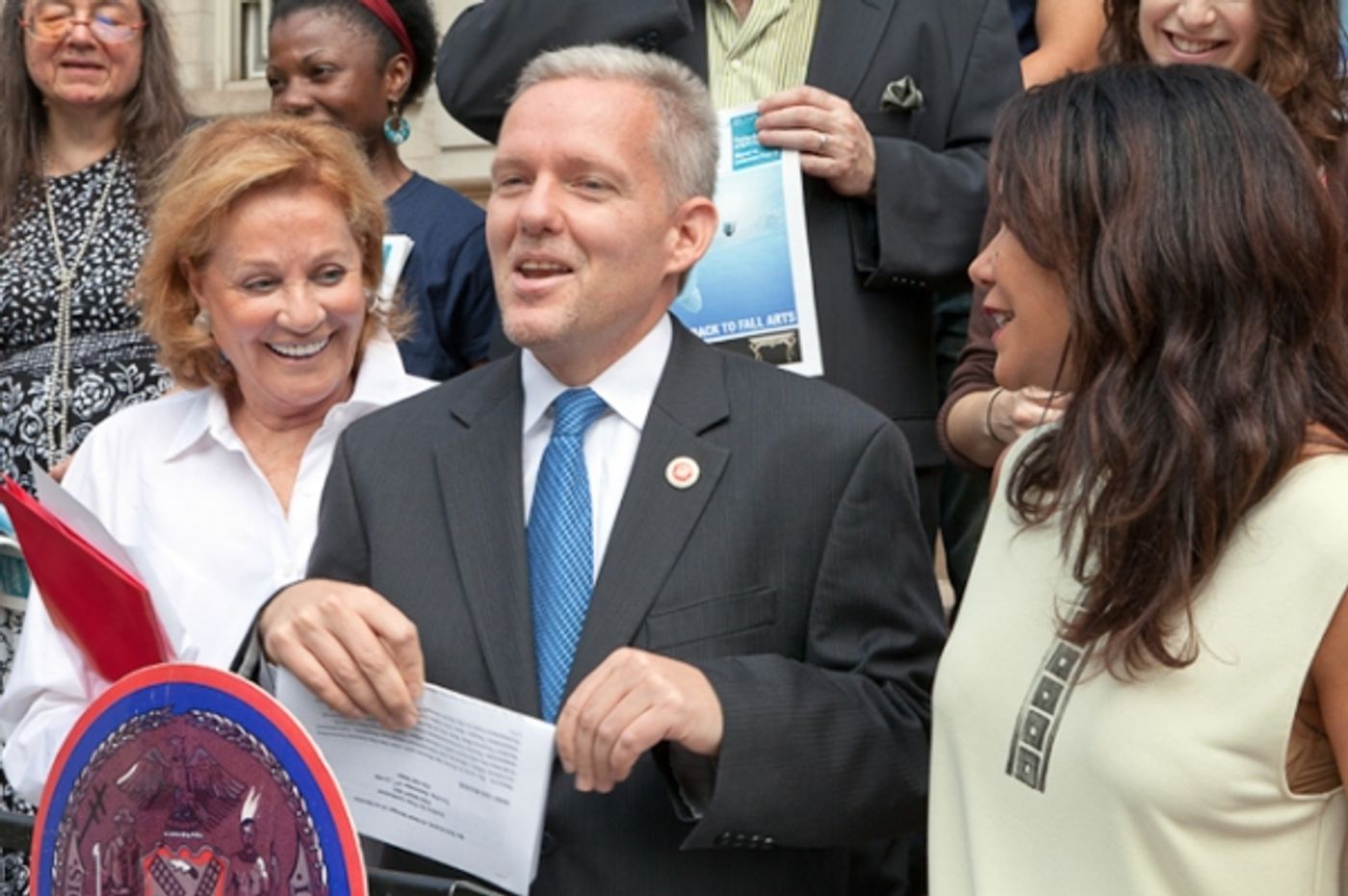 Photo Flash: Daphne Rubin-Vega, Cynthia Harris, et al. Announce Free Night of Theater Month!  Image