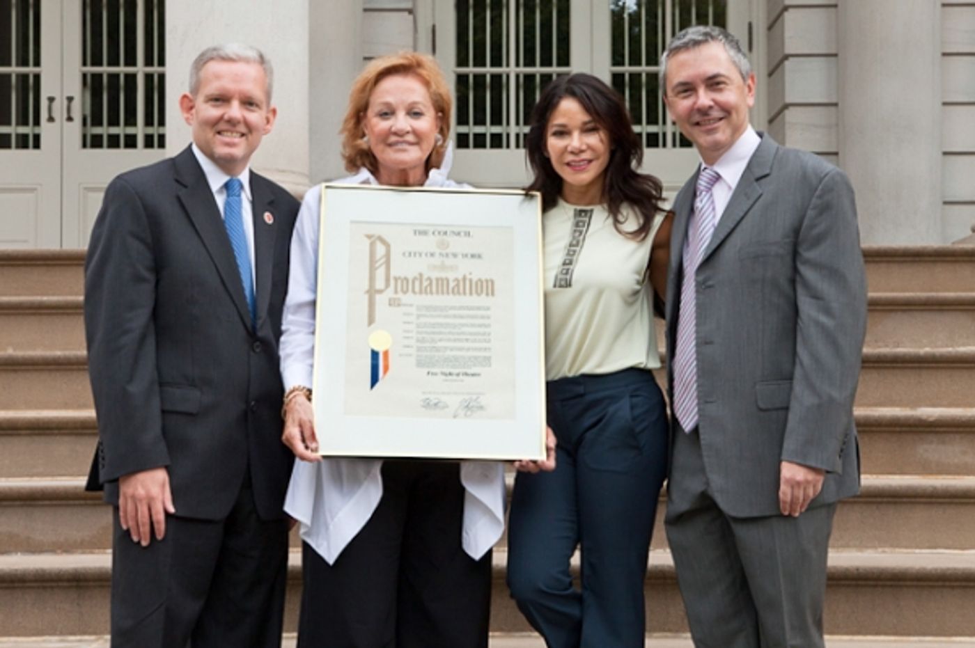 Photo Flash: Daphne Rubin-Vega, Cynthia Harris, et al. Announce Free Night of Theater Month!  Image