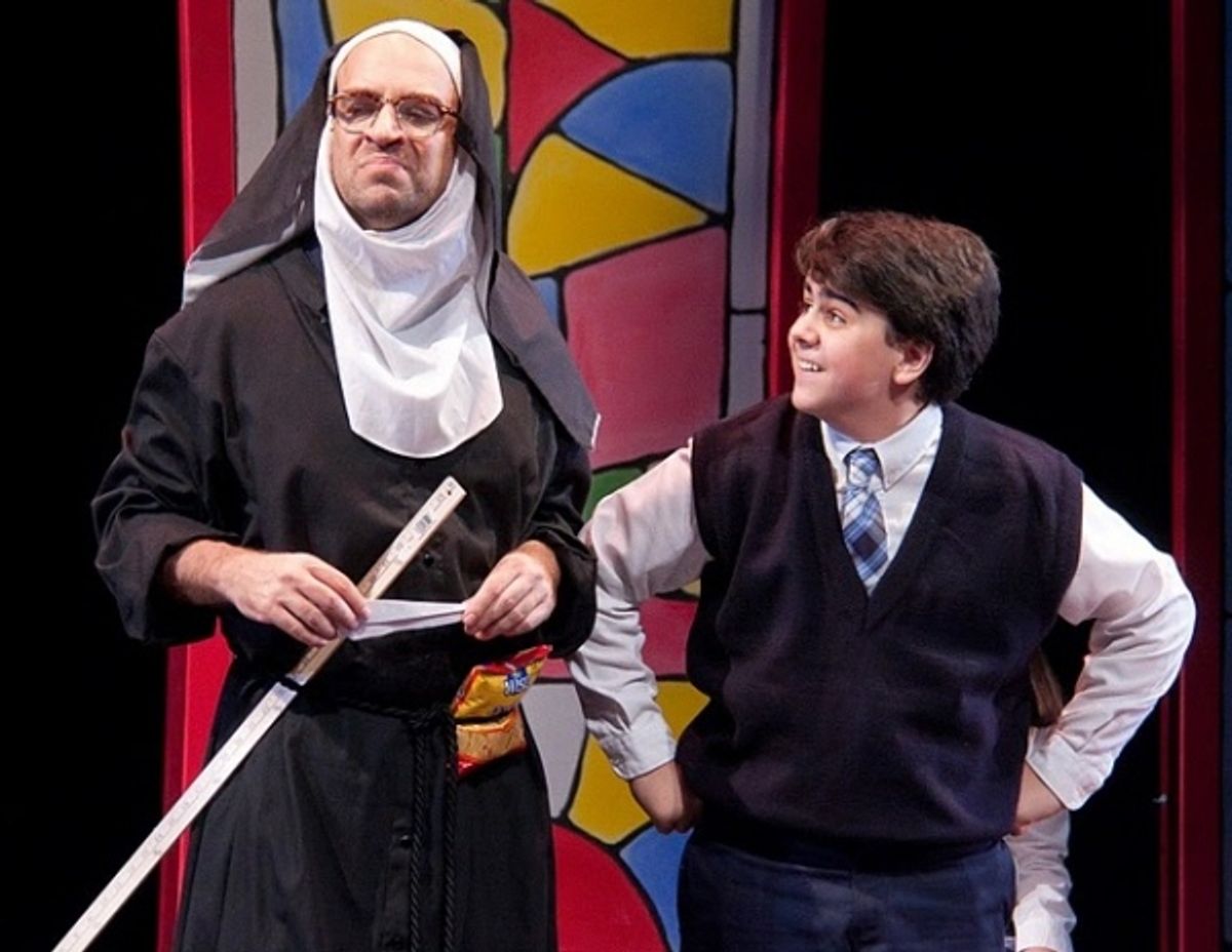 Eric Anderson and Matthew Gumley at THE KID WHO WOULD BE POPE at NYMF!