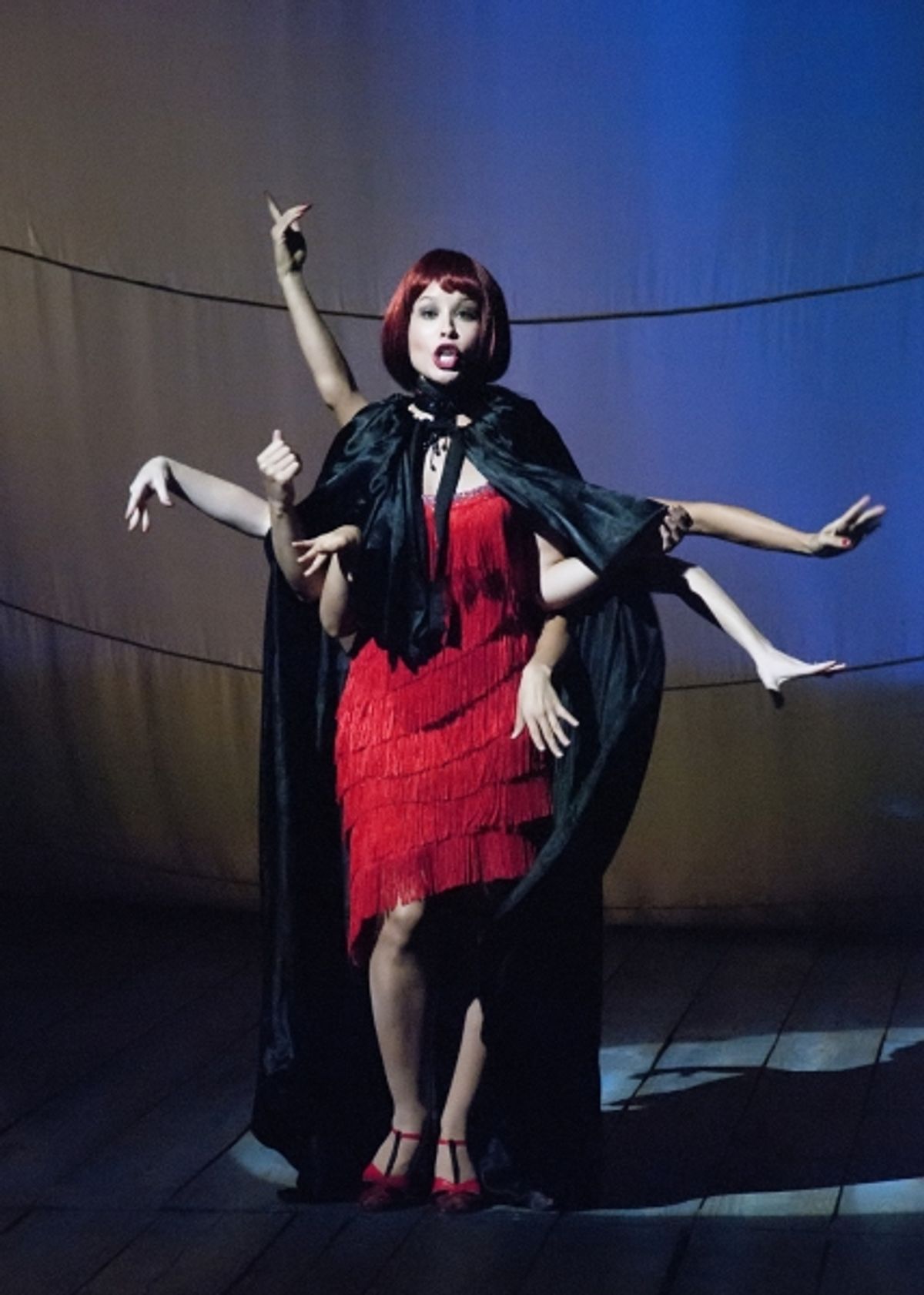 Shelley Thomas as Circe in the World Premiere of Odyssey, conceived and directed by Lear deBessonet with music, lyrics and book by Todd Almond, Sept. 30 - Oct. 2, 2011 at The Old Globe. Photo by Jeffrey Weiser. at The Old Globe Presents ODYSSEY