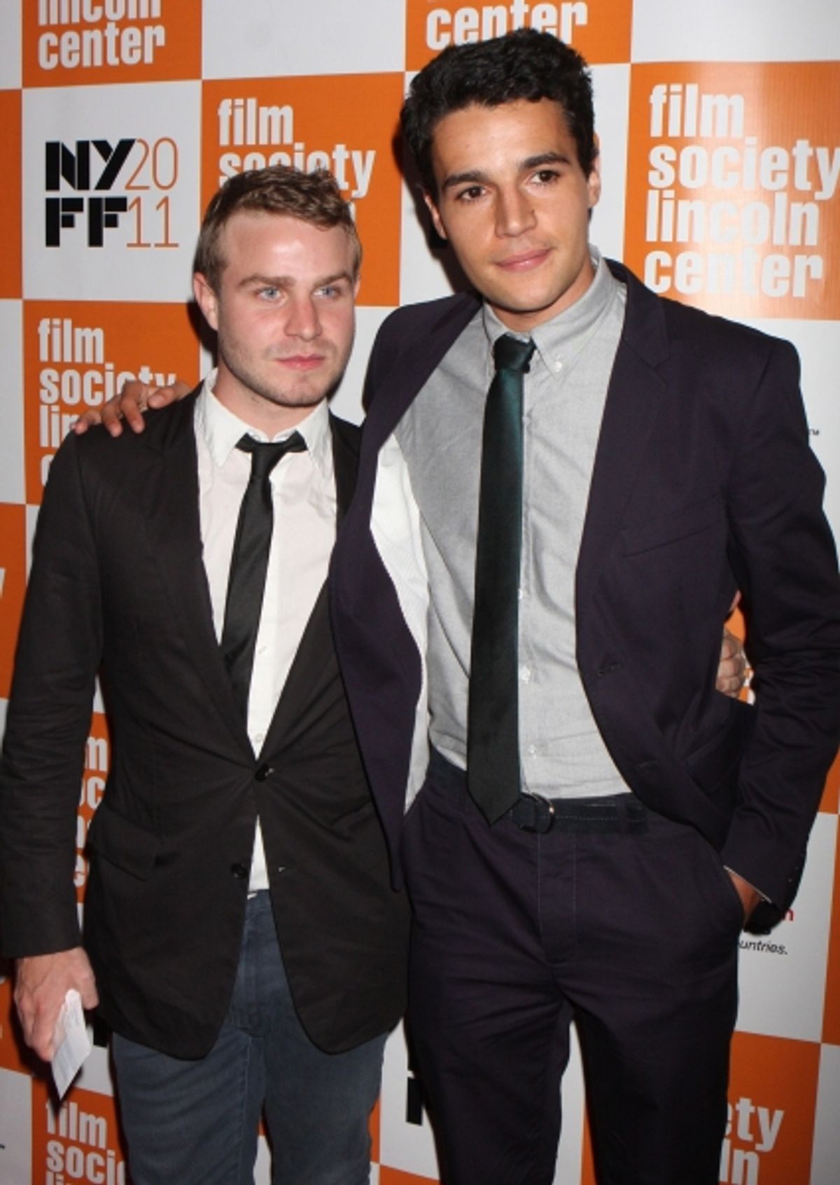 Brady Corbet and Christopher Abbott arriving at the 49th Annual New York Film Festival Opening Night Gala screening of ''Carnage'' at Lincoln Center's Alice Tully Hall in New York City  at 
