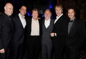(L to R) Anthony Warlow, Ramin Karimloo, Michael Crawford, Colm Wilkinson, John Owen- Photo