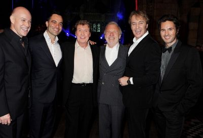 (L to R) Anthony Warlow, Ramin Karimloo, Michael Crawford, Colm Wilkinson,
John Owen Photo
