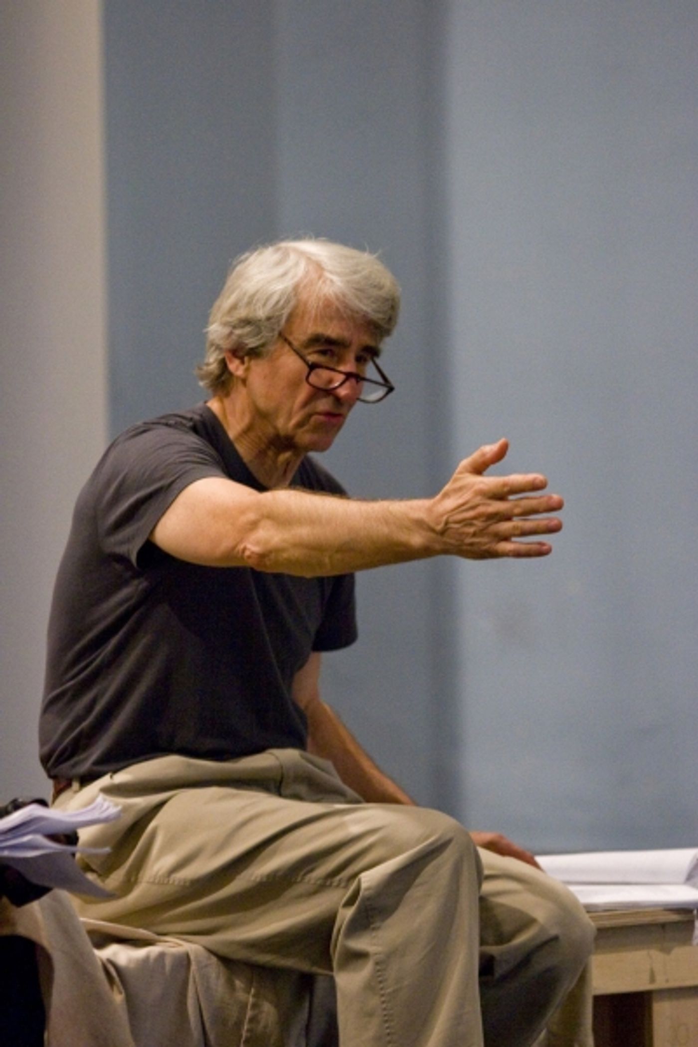 Photo Flash: Sam Waterston, Kelli O'Hara, et al.  in Rehearsal for Public Theater's KING LEAR  Image