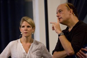 Kelli O'Hara and Frank Wood @ BroadwayWorld Kelli O'Hara and Frank Wood Photo