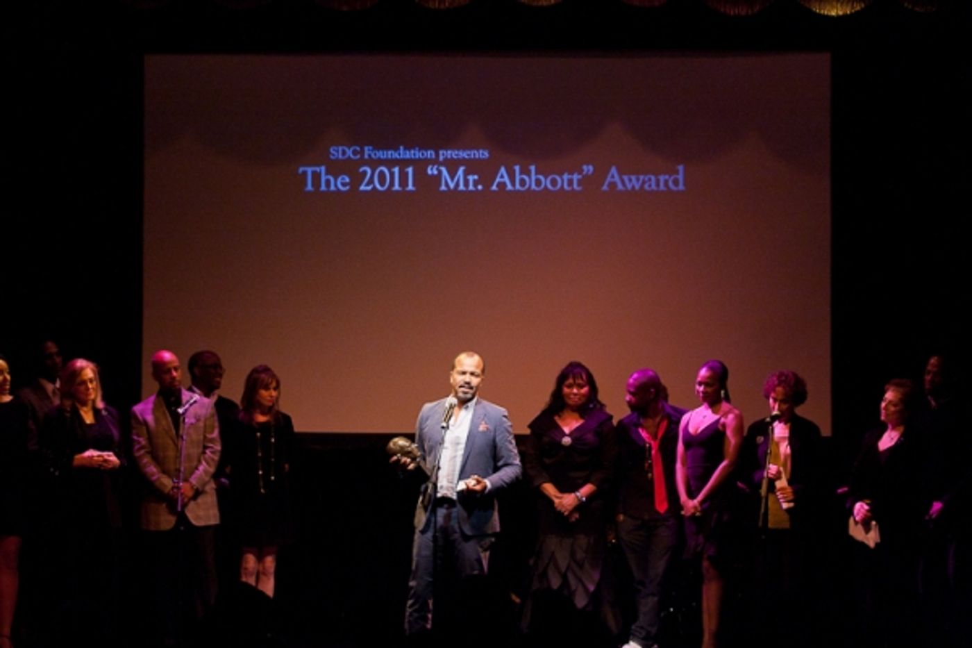 Photo Coverage: Ellen Barkin, Joe Mantello, et al. Honor George C. Wolfe at 2011 Mr. Abbott Awards  Image