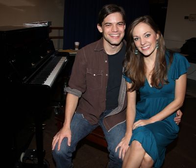 Jeremy Jordan & Laura Osnes attending the 'Bonnie & Clyde' - Meet & Greet the cast on Photo