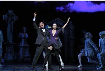 Douglas Sills (Gomez) and Sara Gettelfinger  Photo