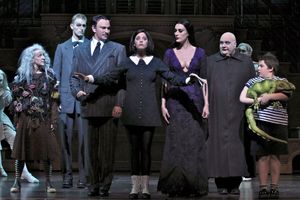 Douglas Sills, Sara Gettelfinger and the company of THE ADDAMS FAMILY @ BroadwayWorld Douglas Sills, Sara Gettelfinger and the company of THE ADDAMS FAMILY Photo