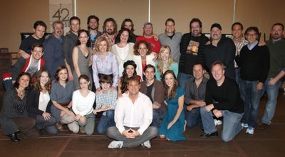 Jeff Calhoun, Jeremy Jordan, Laura Osnes and the Ensemble Cast & Creative Team of BON Photo