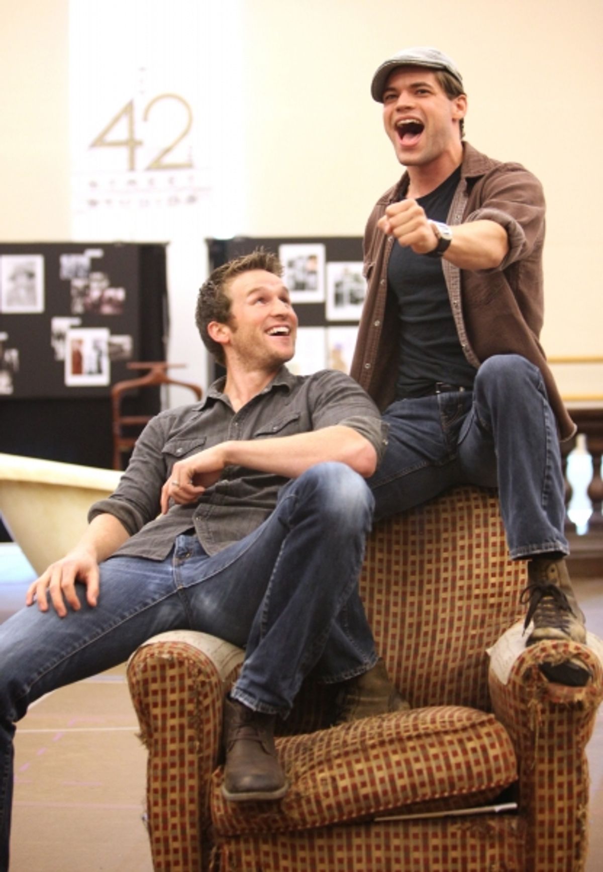 Claybourne Elder and Jeremy Jordan  at 