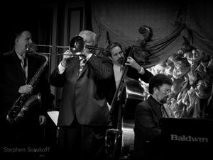 Harry Allen, Dan Barrett, Joel Forbes, Mike Renzi Photo