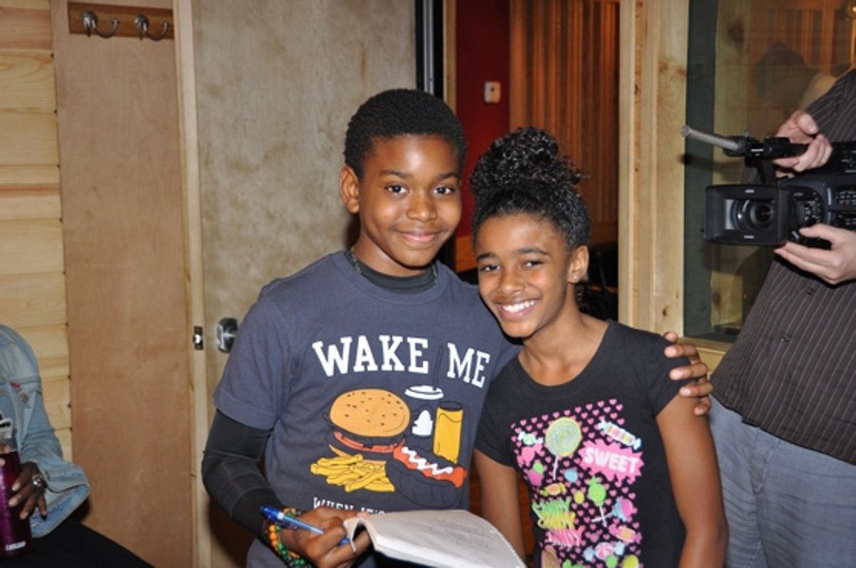 Aubrey Omari and Imari Smith at 