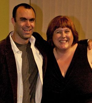 Aron Eli Coleite and Gwenyth Reitz Photo