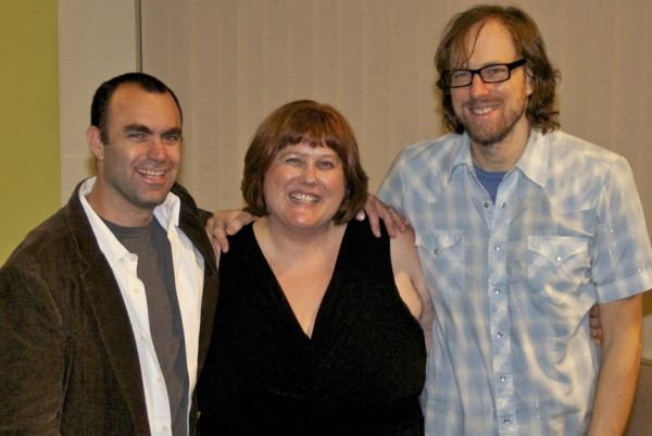 Aron Eli Coleite, Gwenyth Reitz and David Gibbs Photo