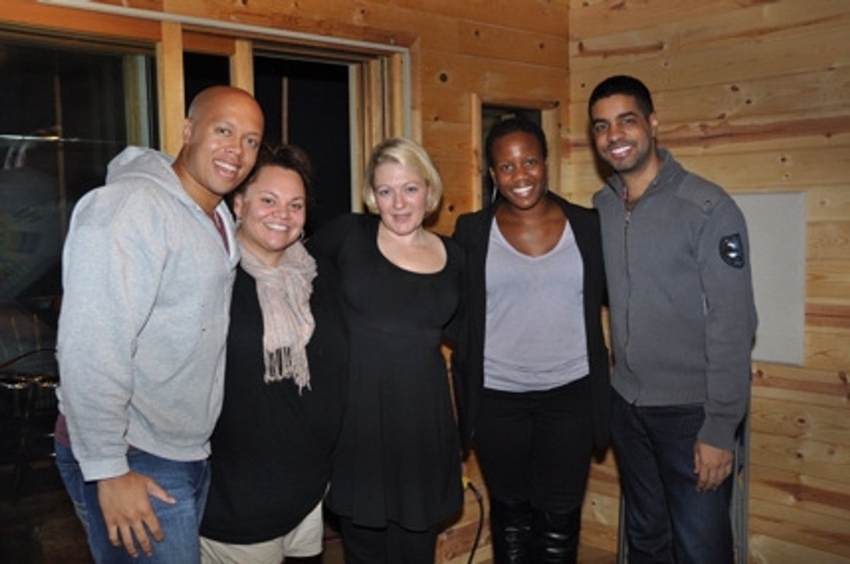 Lelund Durond Thompson, Keala Settle, Lynn Pinto (Procuer), Anastacia McCleskey and Jason Michael Webb (Musical Director) at 