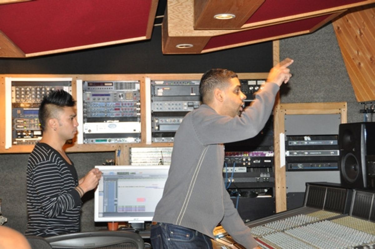 Andros Rodriguez (Recording and Mix Engineer) and Jason Michael Webb at 
