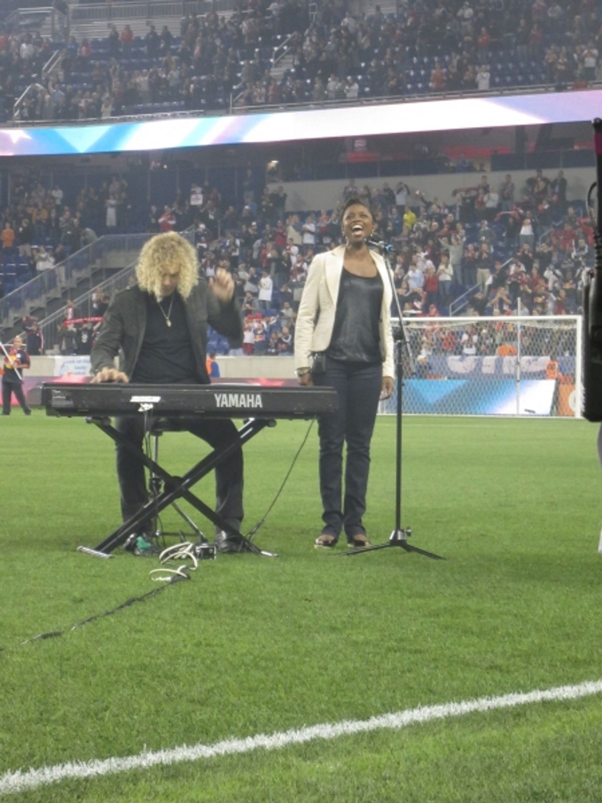 David Bryan, Montego Glover at 