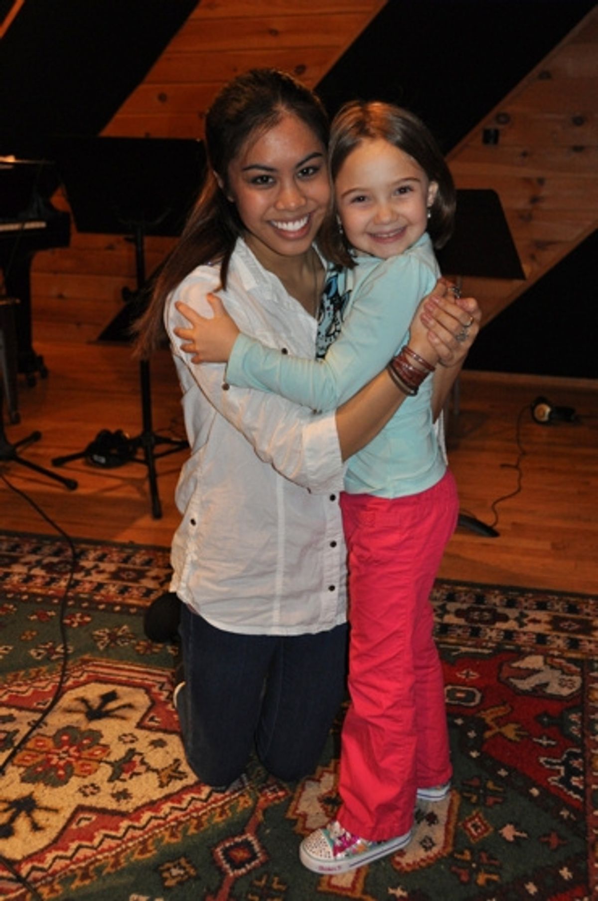 Ashley Argota and Delphina at 