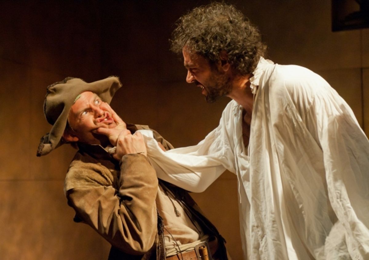 Peter Bramhill (as Moscatel) and Milo Twomey (as Don Alonso)
 at 