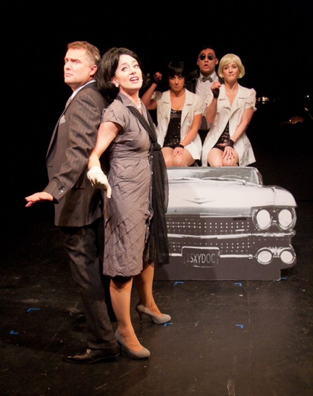 Stephen Buntrock and Kathy Voytko with Liz Baltes, Jamie Jackson, and Taryn Darr at 